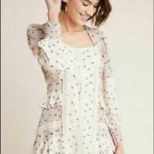 🦄 Anthropologie prairie dress in dusty rose - NWT out of stock online
